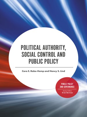 cover image of Political Authority, Social Control and Public Policy